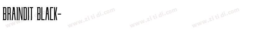 BRAINDIT Black字体转换